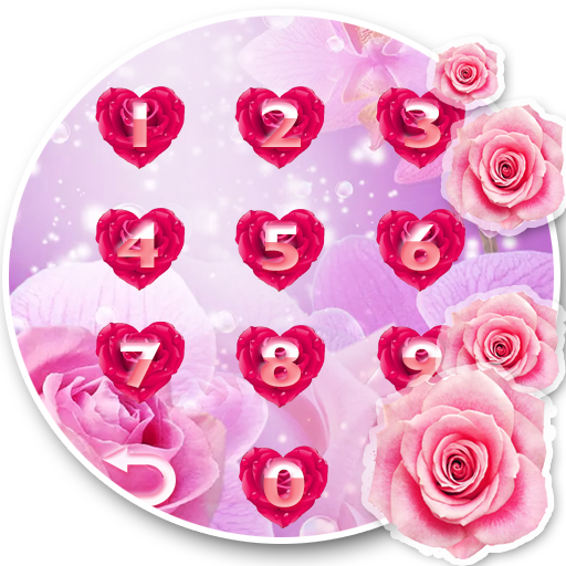 Cute Pink Romantic Rose Locker