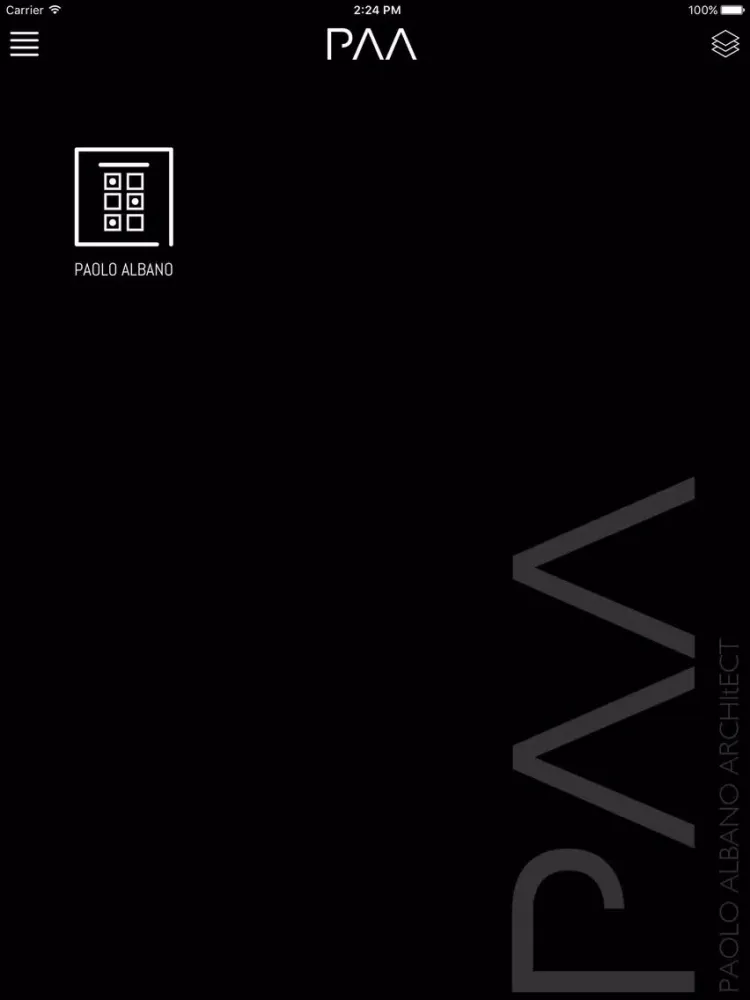 Zrzuty ekranu Paolo Albano Architect iPad 