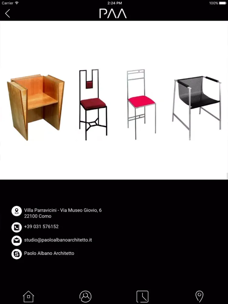 Zrzuty ekranu Paolo Albano Architect iPad 
