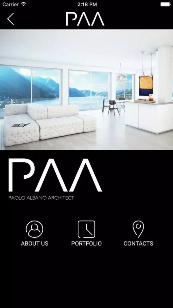 Zrzuty ekranu Paolo Albano Architect