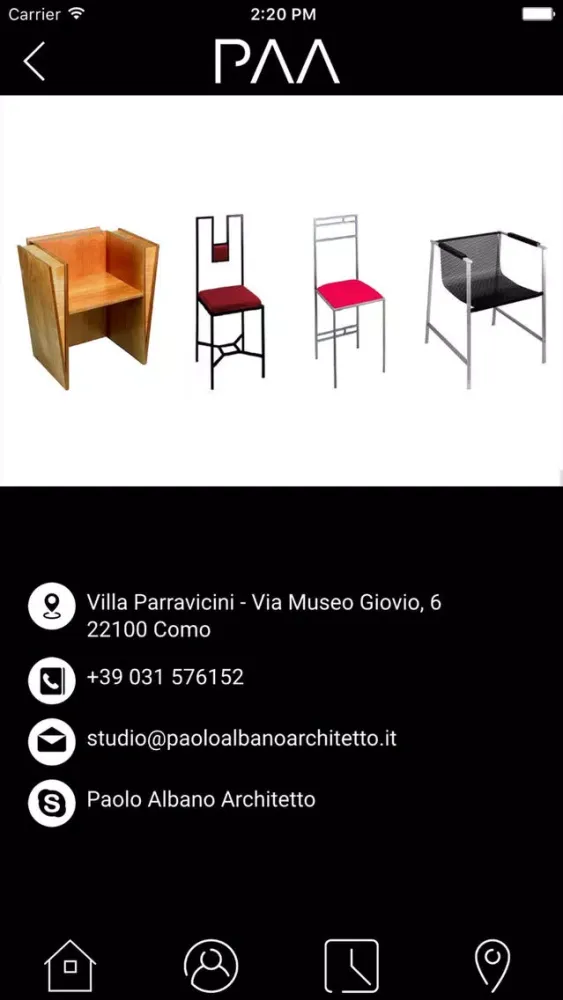 Zrzuty ekranu Paolo Albano Architect