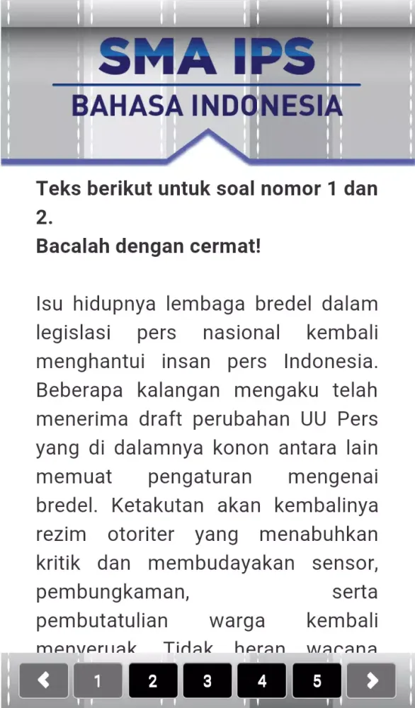 Try Out UN CBT SMA Screenshots
