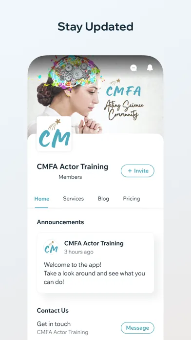 Screenshot di CMFA Actor Training