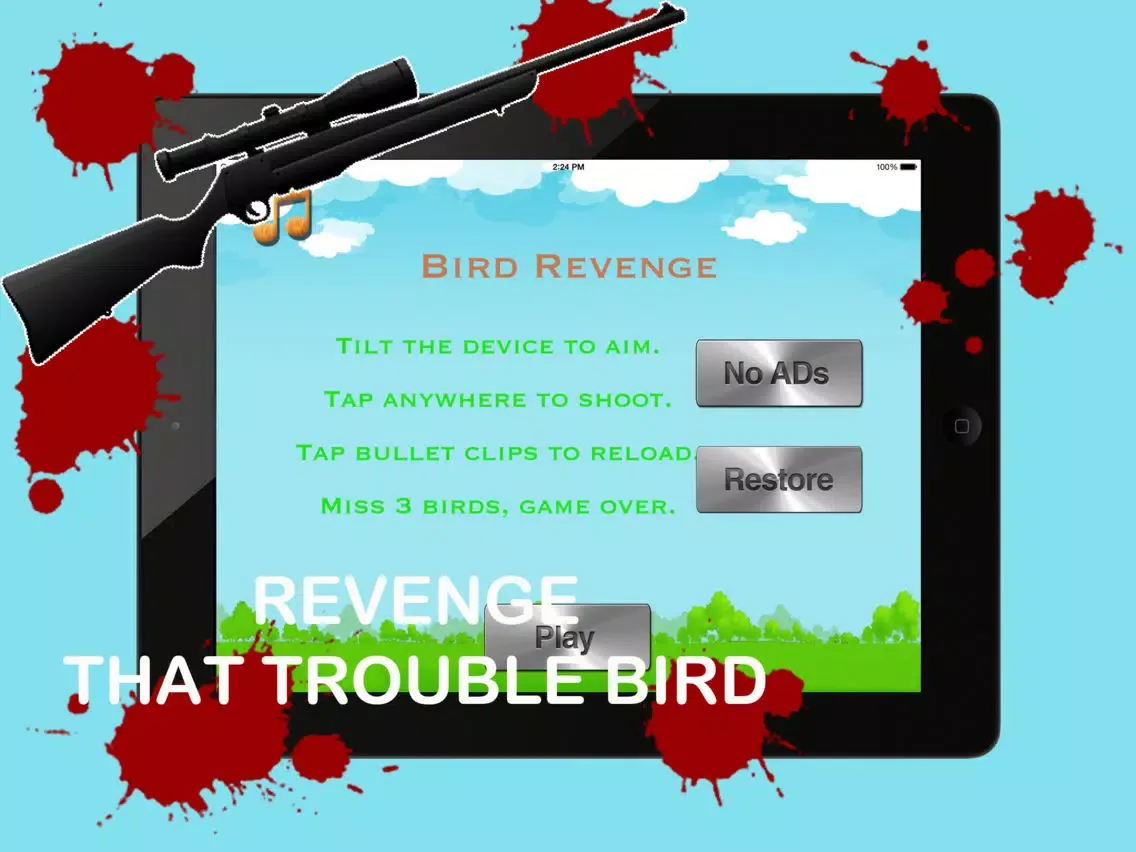Captures d'écran de A Hunting Adventure Smash Bird Revenge Crush Sniper Game Flappy Edition By Clumsy Attack Smasher iPad