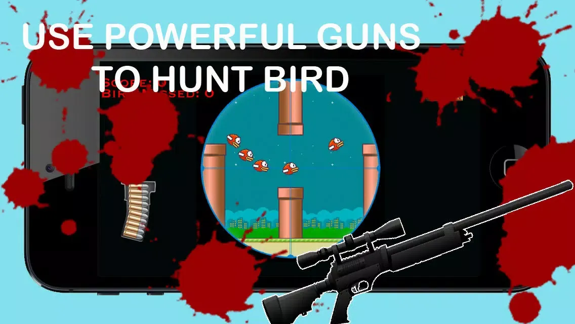 Captures d'écran de A Hunting Adventure Smash Bird Revenge Crush Sniper Game Flappy Edition By Clumsy Attack Smasher