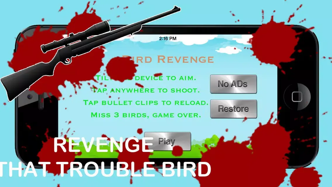 Captures d'écran de A Hunting Adventure Smash Bird Revenge Crush Sniper Game Flappy Edition By Clumsy Attack Smasher