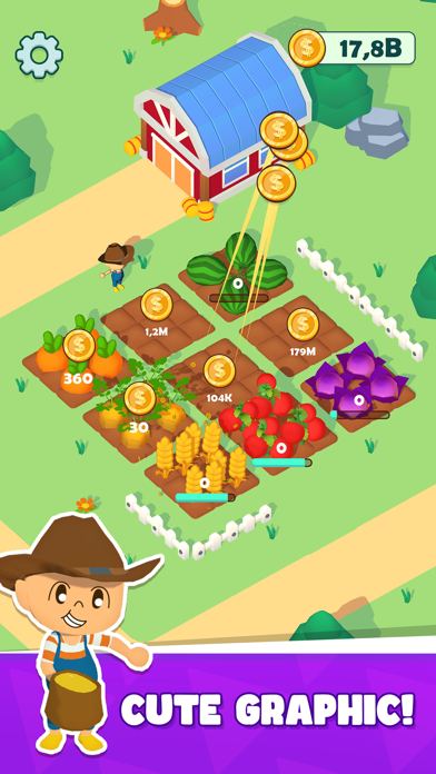 Tangkapan skrin Farm Land: Idle Tycoon
