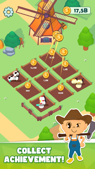 Tangkapan skrin Farm Land: Idle Tycoon