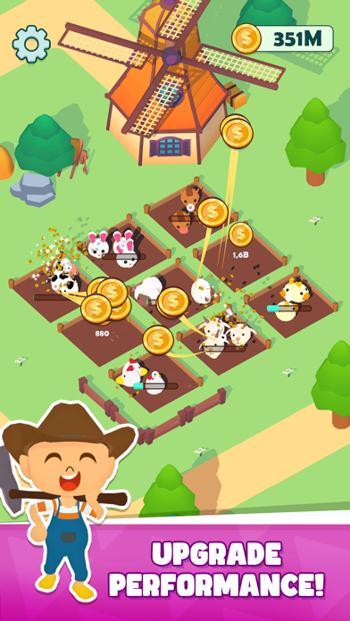 Tangkapan skrin Farm Land: Idle Tycoon