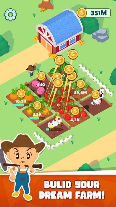 Tangkapan skrin Farm Land: Idle Tycoon