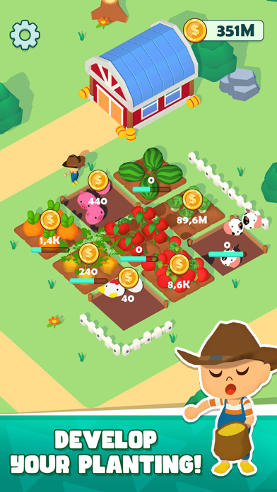 Tangkapan skrin Farm Land: Idle Tycoon