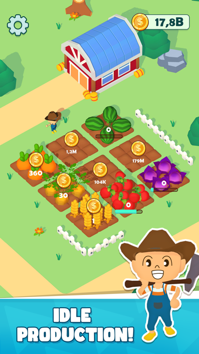 Tangkapan skrin Farm Land: Idle Tycoon