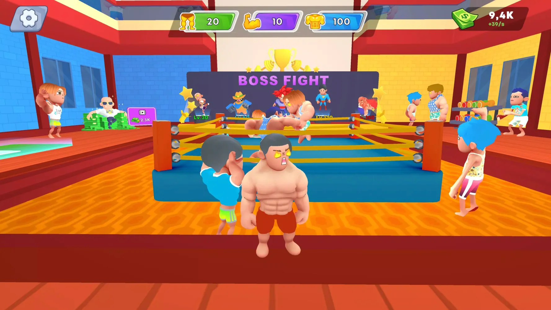 Capturas de tela do Lifting Super Hero Gym Clicker