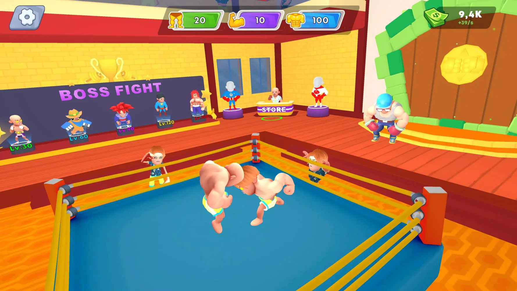 Capturas de tela do Lifting Super Hero Gym Clicker