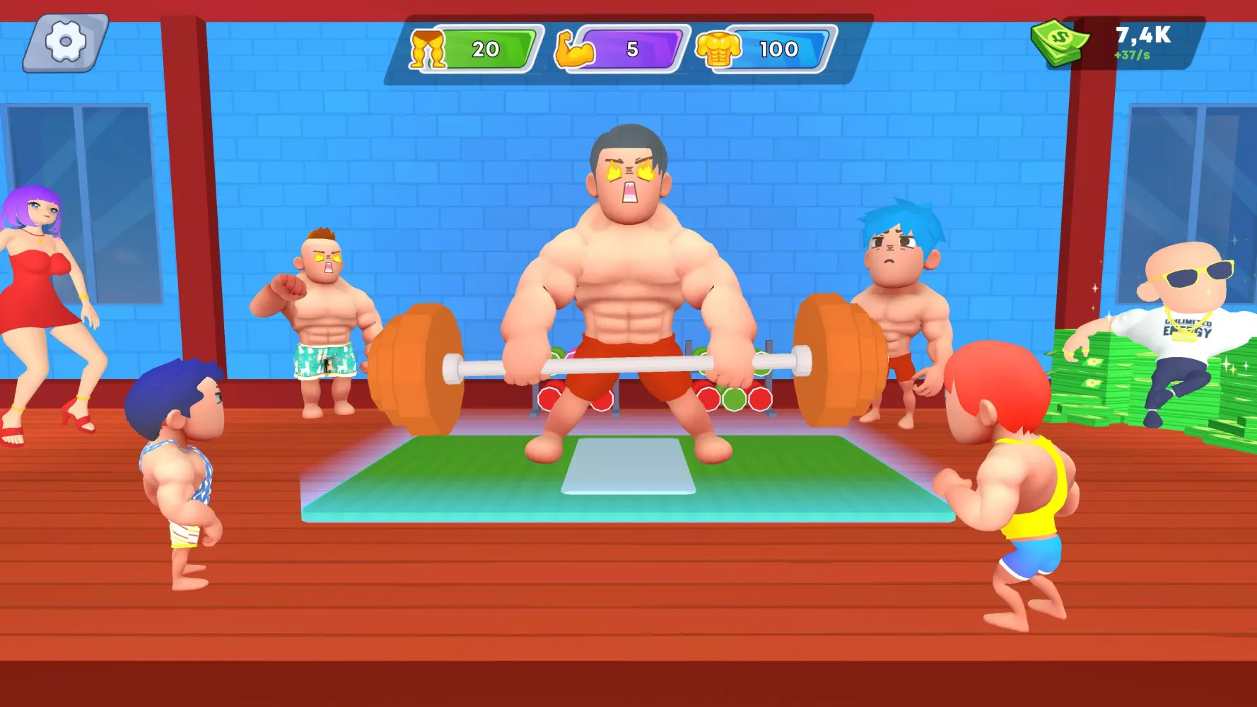 Capturas de tela do Lifting Super Hero Gym Clicker