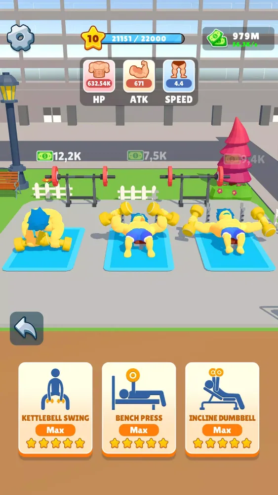 Tangkapan skrin Gym Lifting Hero: Clicker