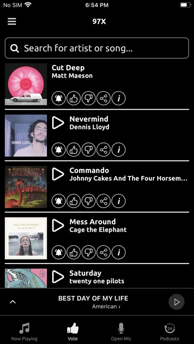 97X Tampa Bays New Alternative Screenshots