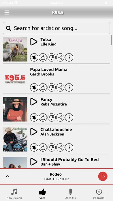 K95.5 Tulsa Today’s Country Screenshots