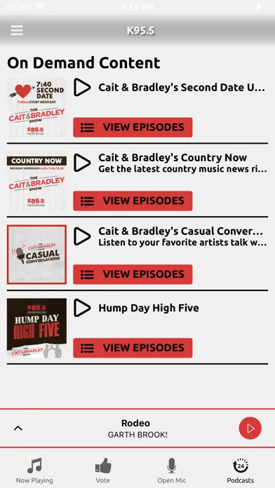 K95.5 Tulsa Today’s Country Screenshots
