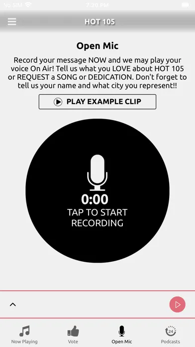 Tangkapan skrin HOT 105 FM Miami