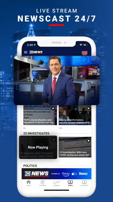 Zrzuty ekranu Boston 25 News | Live TV Video