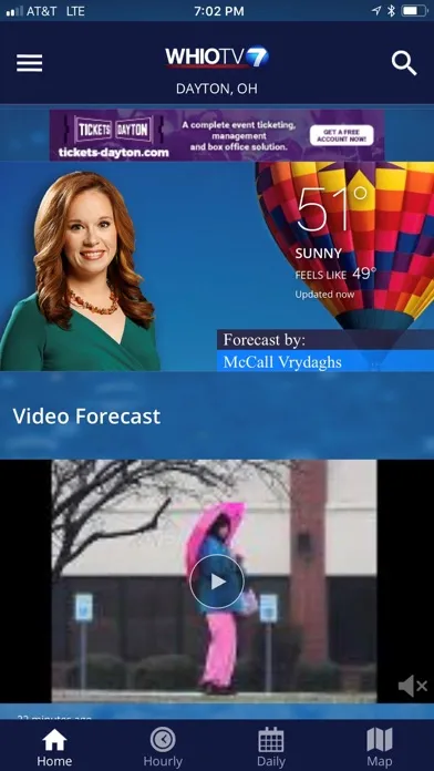 WHIO Weather Screenshots