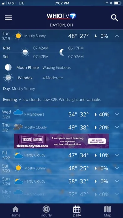 WHIO Weather Screenshots