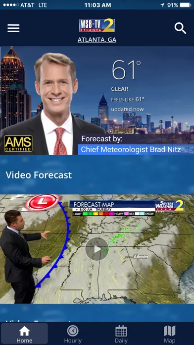 WSB-TV Weather स्क्रीनशॉट