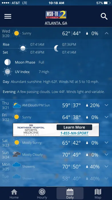 WSB-TV Weather स्क्रीनशॉट