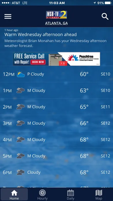 WSB-TV Weather स्क्रीनशॉट