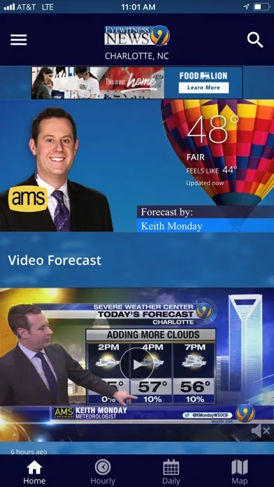 Скриншоты WSOC-TV Channel 9 Weather App
