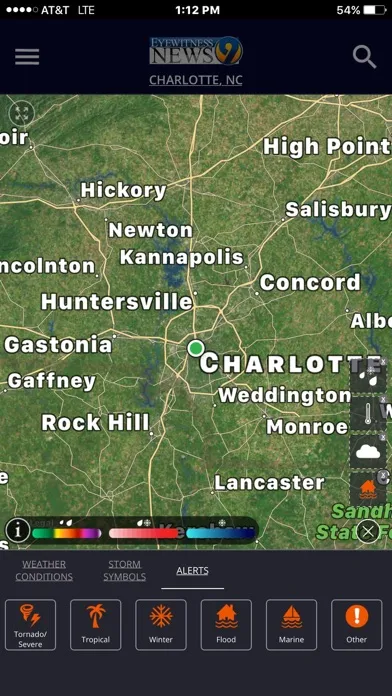 Скриншоты WSOC-TV Channel 9 Weather App
