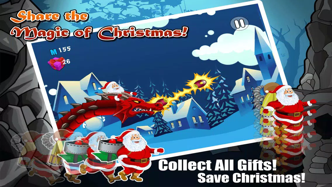 Capturas de tela do Santa Big Run - A Speedy Operation to Recover the Stolen Gifts From Grinch, Make for Kids a Happy Christmas FREE Game