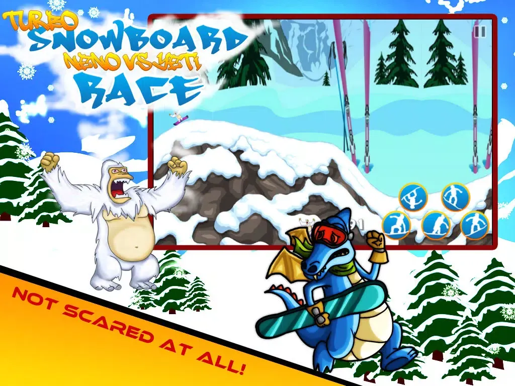 تصاویر A Dragon Turbo Snowboard Race, Neno vs Yeti iPad 
