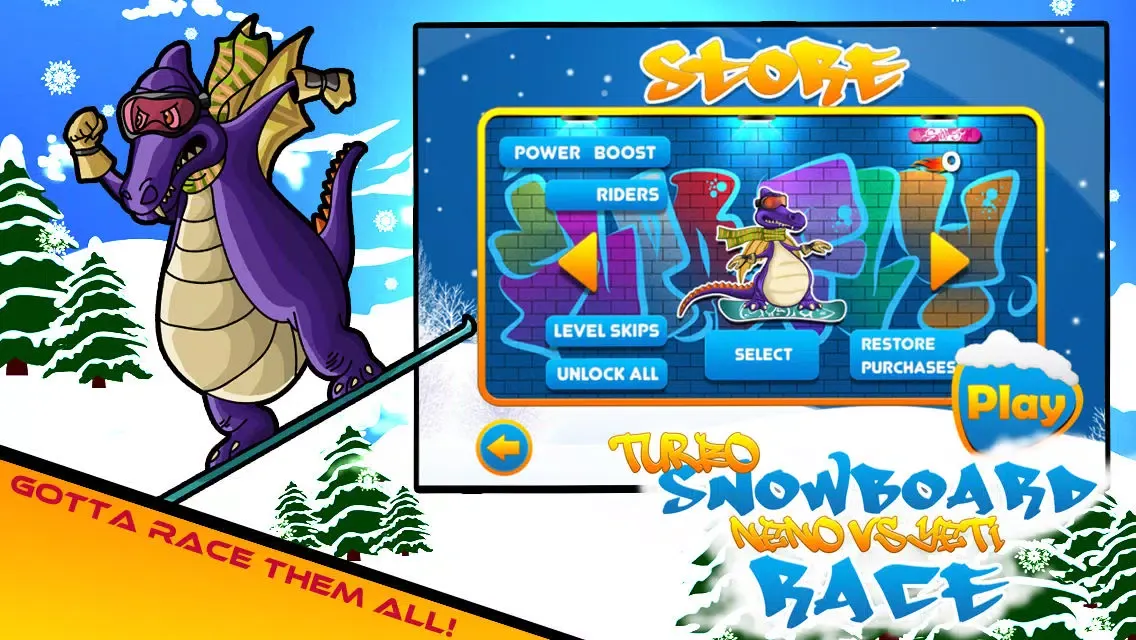 تصاویر A Dragon Turbo Snowboard Race, Neno vs Yeti