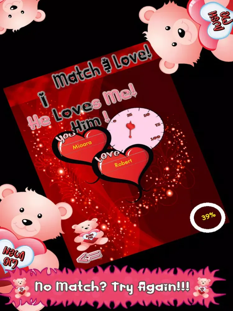 Match and Love - Classic Compatibility Calculator iPad  Screenshots
