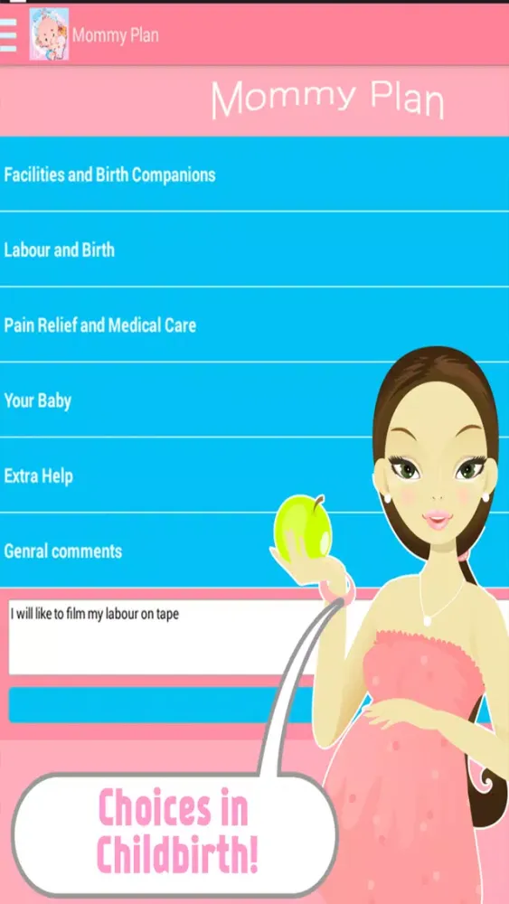 Скриншоты Mommy's Plan: A Medical List of Wishes For Newborn Projects