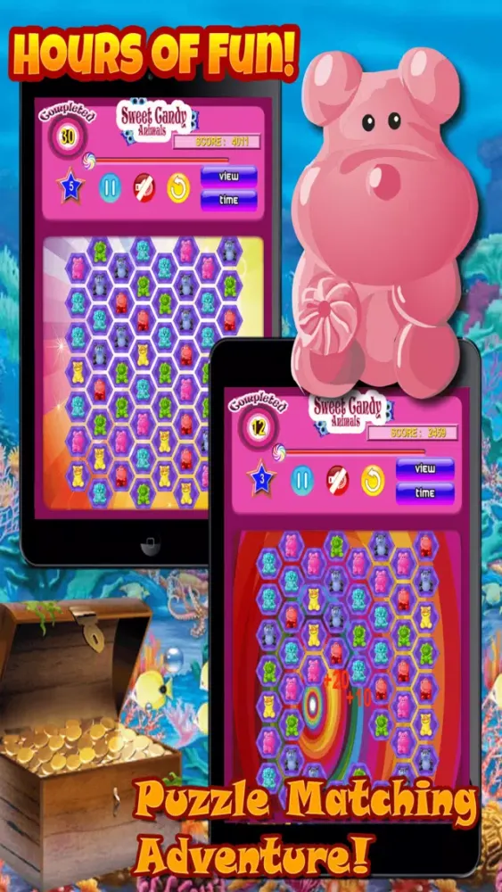 Sweet Candy Animals ~ Match the Sweet Animal-s to Crush them and Win! स्क्रीनशॉट