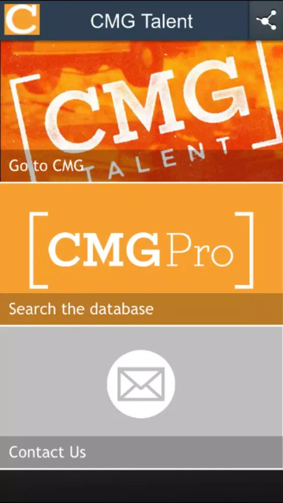 Zrzuty ekranu CMG Talent