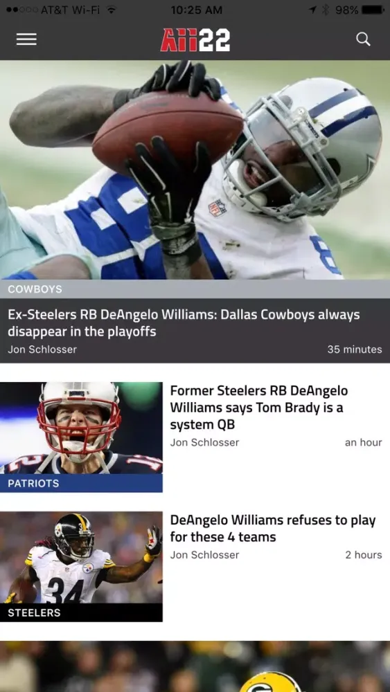 Скриншоты All 22 - NFL News