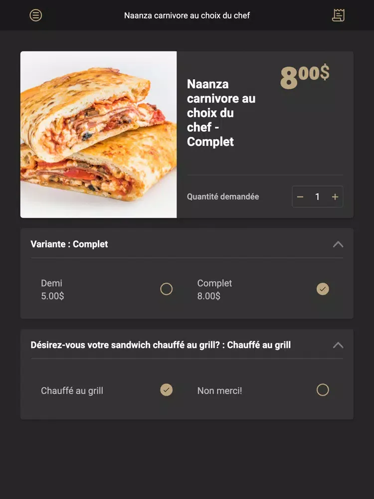 Ảnh chụp màn hình của C MIAM iPad 