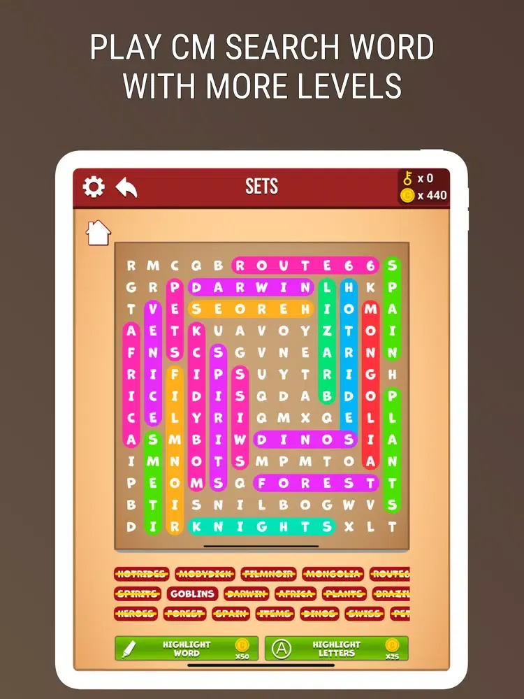 Capturas de pantalla de CM Link Word Master iPad 