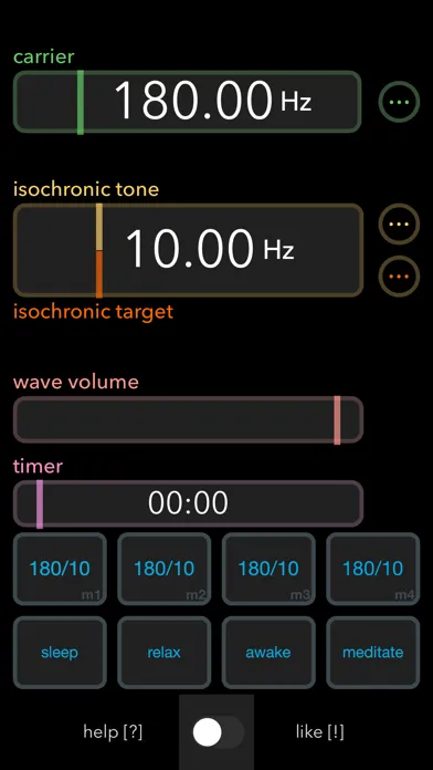 Capturas de pantalla de Isochronic