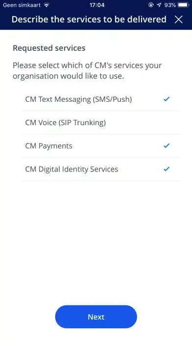 Zrzuty ekranu CM KYC