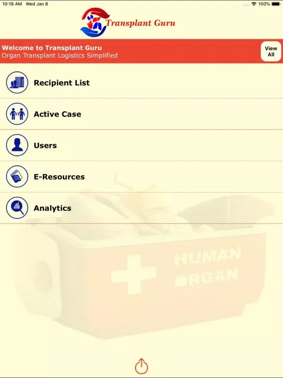 Tangkapan skrin Transplant Guru iPad 