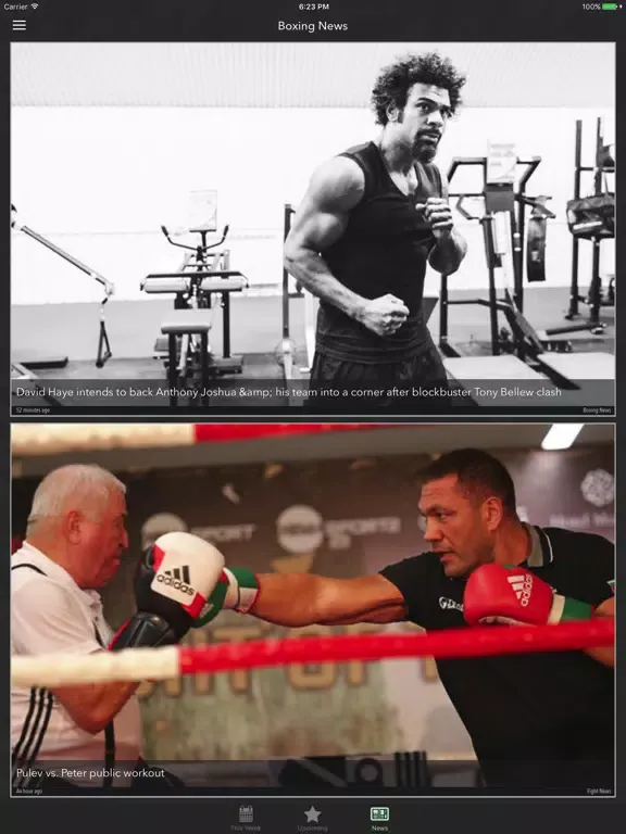 Скриншоты Uppercut - Upcoming Boxing Fight Schedule iPad 