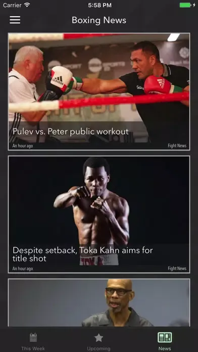 Скриншоты Uppercut - Upcoming Boxing Fight Schedule