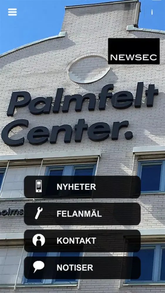Tangkapan skrin Palmfelt Center