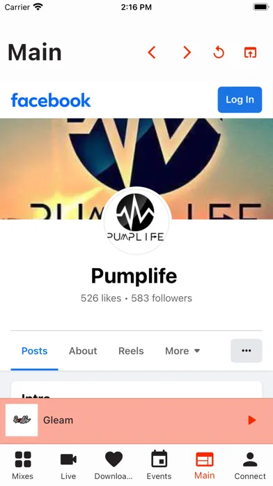 Tangkapan skrin PUMP LIFE