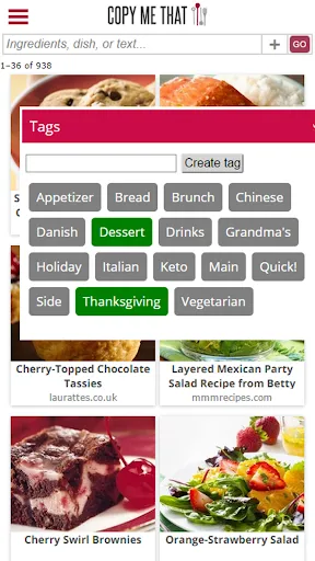Capturas de pantalla de Copy Me That - recipe manager